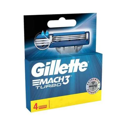 Gillette Mach 3 Turbo Cartridge - 4's - Razors & Cartridges