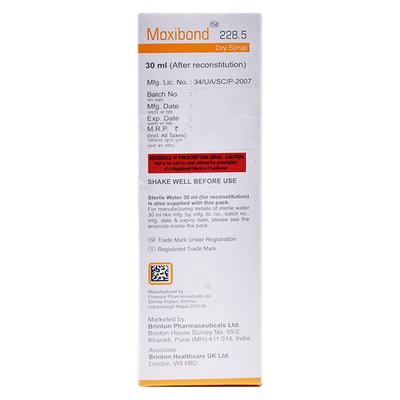 MOXIBOND 228.5 MANGO FLAVOUR Dry Syrup 30ml - Bacterial Infections-Pen