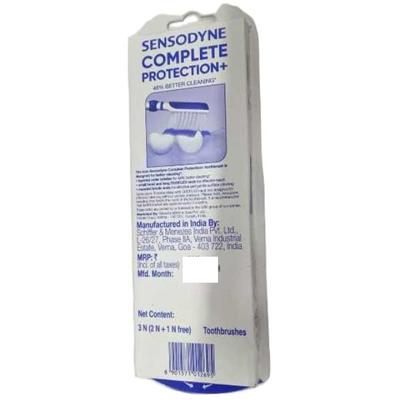 Sensodyne Complete Protection Soft Toothbrush (Buy 2 Get 1 Free) - Toothbrushes