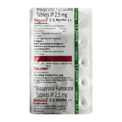 BETAXIA 2.5 Tablet 15's - Hypertension-Bet