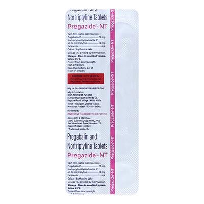 PREGAZIDE NT Tablet 10's - Neuropathic Pain-Dru