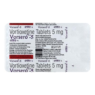VORSERO 5 Tablet 10's - Depression-Ant