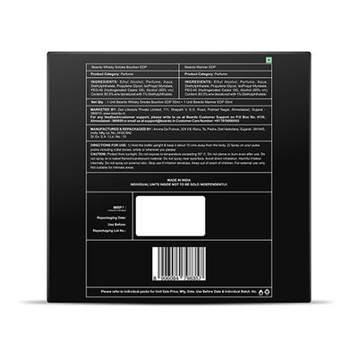 Beardo Whisky Smoke Bourbon Edp 50ml and Mariner Edp 50ml Perfume for Men, Strong and Long Lasting 1's - Men Perfumes (Edt/Edp)