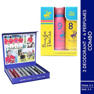 Beverly Hills Polo Club Women Trio Pack Body Spray + Sport Series Collection Men EDT Set 514 ml 1's - Deodorants/Roll-Ons