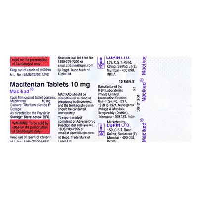 Macikad 10mg Tablet 10'S - Hypertension-Oah