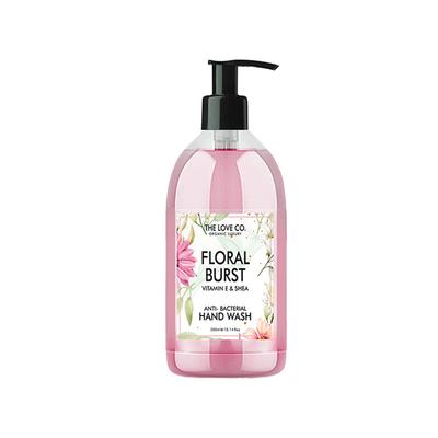 The Love Co. Floral Burst Hand Wash For Moisturized Hand - Gentle Cleanser for Soft Hands - Liquid Hand Soap Suitable for Sensitive Skin 300 ml - Hand Wash & Soaps