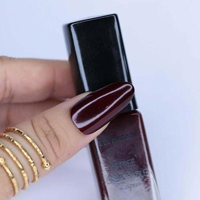 Ellement Co. Vegan Nail Lacquer - Merlot, 10ml - Nail Polish