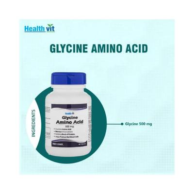 Healthvit Glycine Amino Acid 500MG- Capsules 60's - General Health