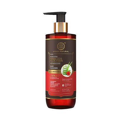 KHADI NATURAL HIBISCUS & ALOEVERA HAIR CLEANSER WITH REETHA & AMLA - POWERED BOTANICS 310 ml - Shampoos