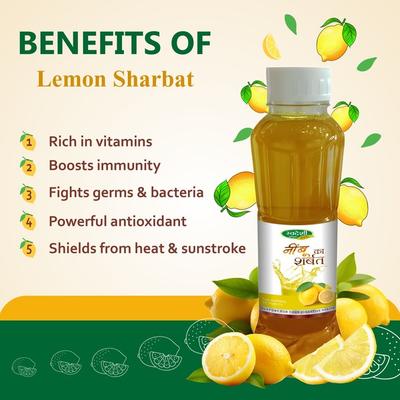 Swadeshi Nimbo Sharbat 750 ml - Health Products