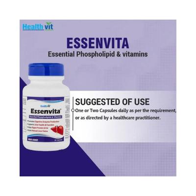 Healthvit Essenvita Essential Phospholipids With Vitamins- Capsules 60's - Multi-Vitamins