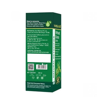 Vansaar Wheat Grass Juice 500 ml - Ayurvedic Juices
