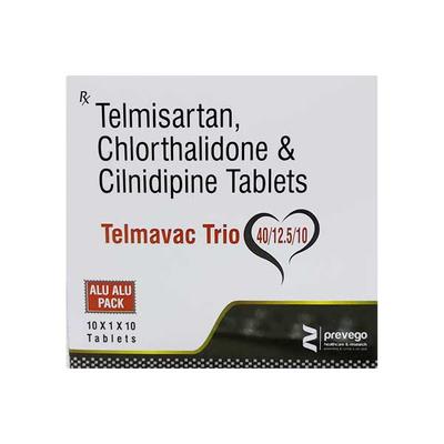 TELMAVAC TRIO Tablet 10's - Hypertension-Ang