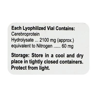CEREHENZ 60 Injection 1's - Nootropics And Neurotrophics