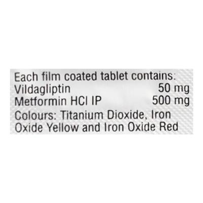 Galvus Met 50/500mg Tablet 15'S - Diabetes-Ant