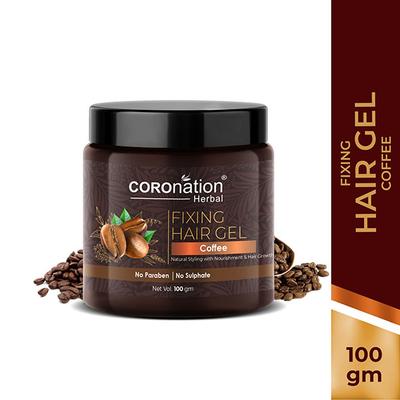 COROnation Herbal Coffee Fixing Hair Gel 100 gm - Hair Gels & Waxes
