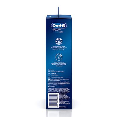 Oral B Vitality Cross Action Rechargeable Toothbrush - Blue 1's - Toothbrushes