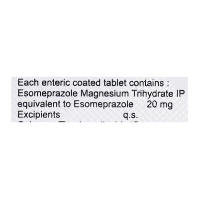 Esofine 20mg Tablet 10'S - Ulcer/Reflux/Flatulence-Aaa
