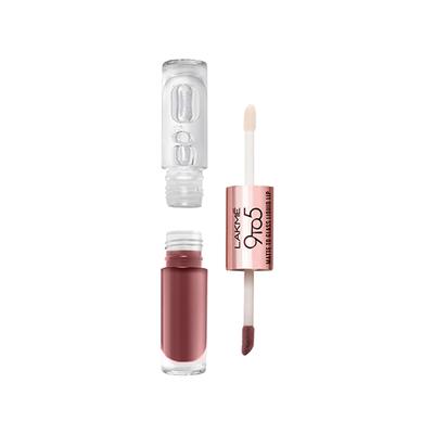 Lakme 9 to 5 Matte to Glass Liquid Lip - Sweet Praline 7.6 ml - Liquid Lipsticks