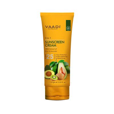 Sunscreen Cream SPF-25 with Extracts of Kiwi & Avocado 110 gm - Body Sunscreen
