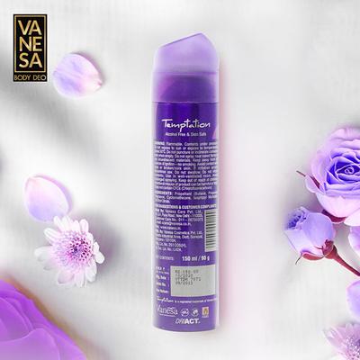 Vanesa Temptation Touche Perfume Body Spray 150 ml - Women Deodorants/Roll-Ons