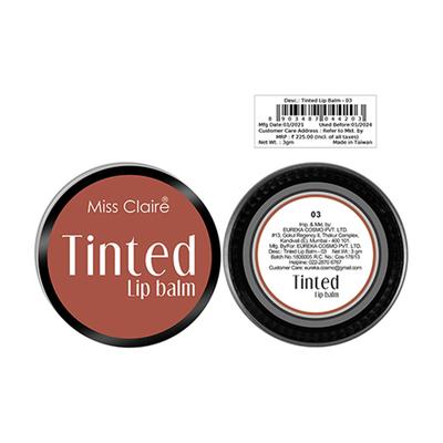Miss Claire Tinted Lip Balm 03 3 Gm - Lip Balms