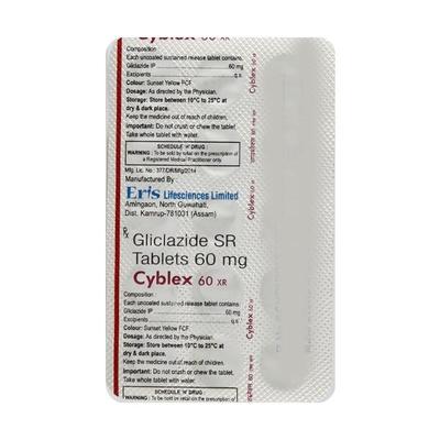 Cyblex XR 60mg Tablet 15'S - Diabetes-Ant