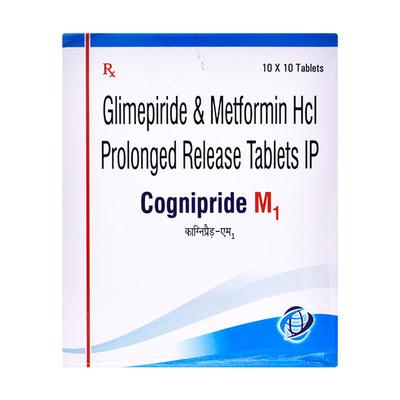 COGNIPRIDE M 1mg Tablet 10's - Diabetes-Ant