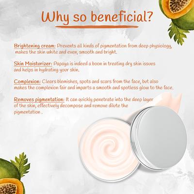 Nutriment Papaya Cream All Skin Type 250 gm - Lotions & Creams