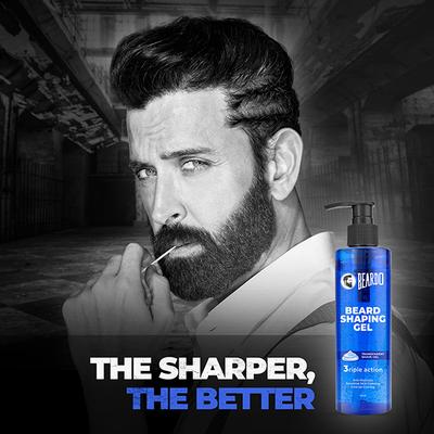Beardo Beard Shaping Gel for Men Anti-Redness Sensitive Skin Calming Intense Cooling 110 ml - Multi-Stylers