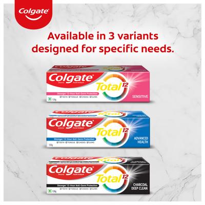 Colgate-Palmolive, Colgate Total Whole Mouth Health, Antibacterial Toothpaste (Advanced Health, Saver Pack of 2) 240 gm - Toothpaste