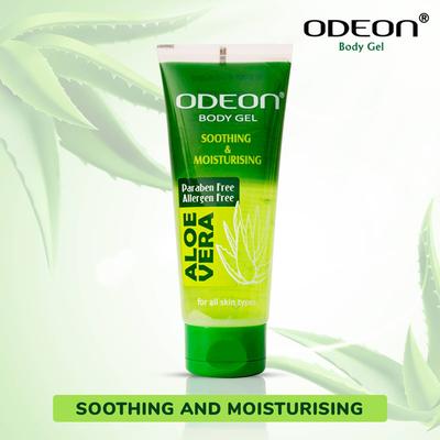 ODEON Aloe Vera Body Gel 100ML Tube, Paraben & Allergen Free - Face Gels