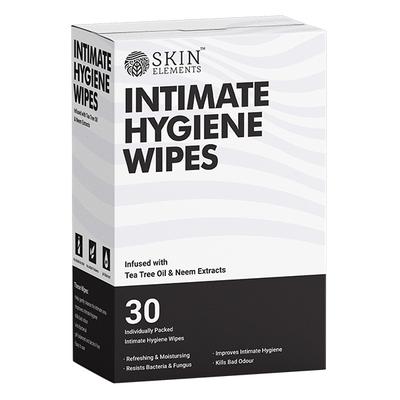 Skin Elements Intimate Hygiene Wipes Infused with Tea Tree Oil & Neem Extracts 30's - Intimate Hygiene