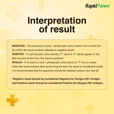 Rapid News Dengue Antigen Instant Blood Test Kit 1's - Test Strips & Lancets