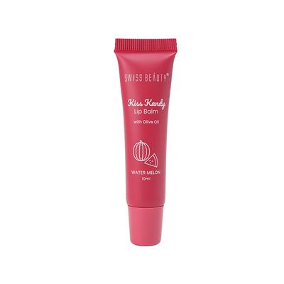 Swiss Beauty Kiss Kandy Lip Balm With Olive Oil, Shade - Water Melon 10 ml - Lip Balms