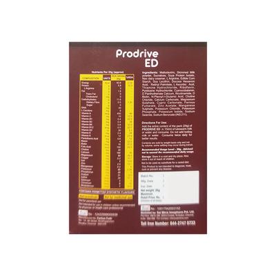 PRODRIVE ED NO ADDED SUGAR AMERICAN ICE CREAM FLAVOUR Sachet 20g - Supplements-Vam