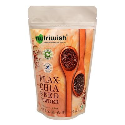 Nutriwish Flax Chia Seed Powder 250 gm - Nutritional Bars