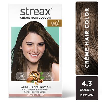 Streax Hair Colour - Golden Brown (50gm + 50ml) 1's - Crème