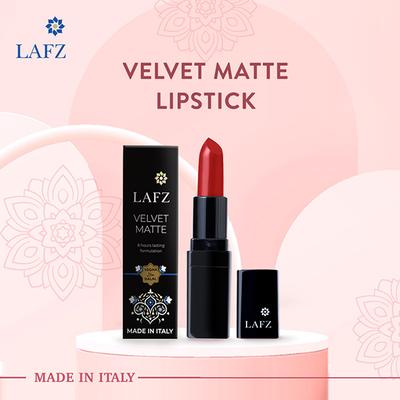 Lafz Velvet Matte Lipstick, Vintage Red 4.5 gm - Lipsticks