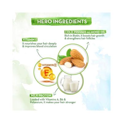 Mamaearth Almond Hair Mask For Smoothening Hair with Cold Pressed Almond Oil & Vitamin E for Healthy Hair Growth 200 gm - Hair Masks & Packs