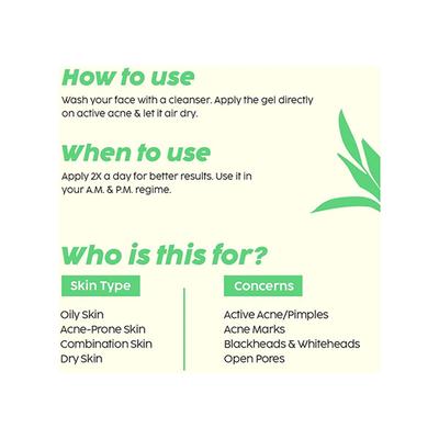 PLIX Jamun Acne Spot Corrector Gel for Reducing Active Acne, Day & Night Gel, Controls Oil & Soothes Inflammation for Men & Women 15 gm - Face Gels