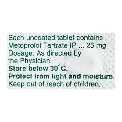 Metolar 25mg Tablet 15'S - Hypertension-Bet