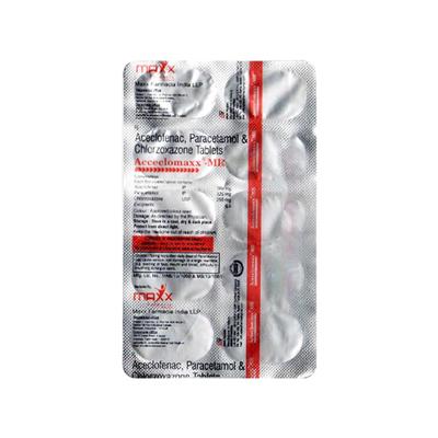 ACCECLOMAXX MR Tablet 10's - Pain relief-Nsa