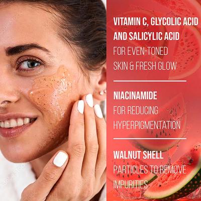 Faces Canada Watermelon Fresh Glow Face Scrub, Exfoliates & Removes Impurities 70 ml - Scrubs & Exfoliants