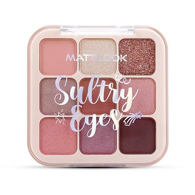 Matt Look Sultry Eyes Long Lasting Eye Shadow Palette, Holiday Wine-02 13.5 gm - Eye Shadow Palettes