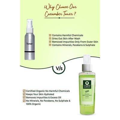 Organic Harvest Face Toner - Green Cucumber 125 ml - Toners