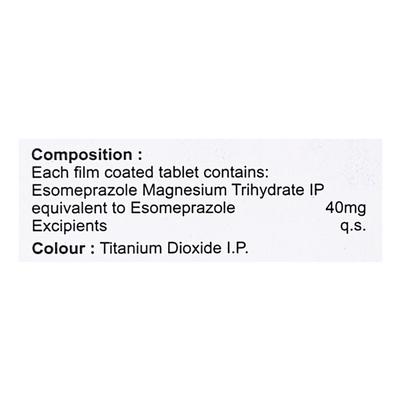 Esoz Fast 40mg Tablet 10'S - Ulcer/Reflux/Flatulence-Aaa