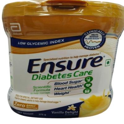 Ensure Diabetes Care Powder - Vanilla Flavour 375 gm (Pet Jar) - Diabetes (Fitness)