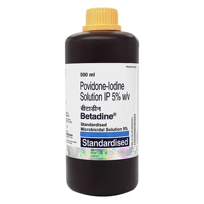 Betadine 5% Solution 500ml - Wound Care-Ski
