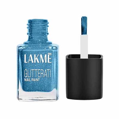 Lakme Absolute Glitterati Collection Nail Gloss 120 Ocean Eyes 12ml - Nail Polish